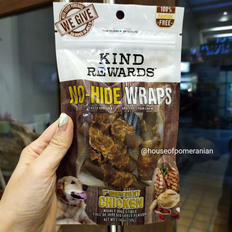 KIND REWARDS no-hide wraps dog snack makanan cemilan anjing treats