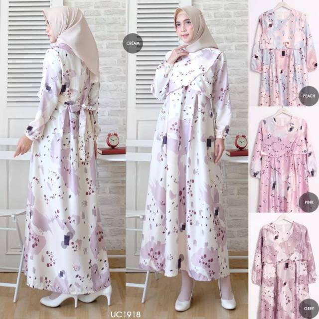 GAMIS CANTIK OVERLAP FIT TO L GAMIS WANITA MUSLIMAH PAKAIAN WANITA MUSLIM REALPICT ORI ORIGINAL