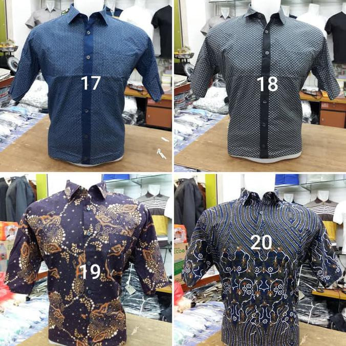 Kemeja Pria Pendek Katun France Martine Size Xl Sintashop45