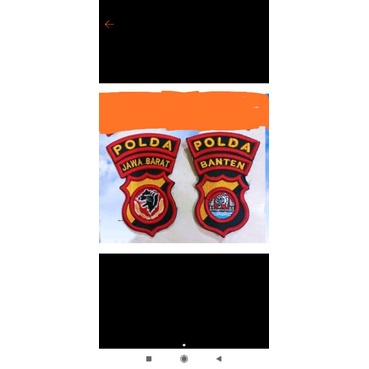 logo polda bordir timbul