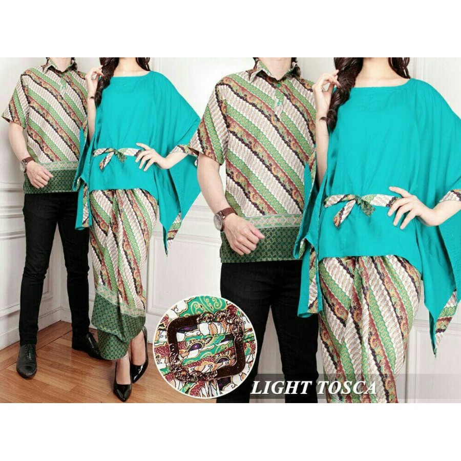 GAMIS COUPLE BAJU MUSLIM SUAMI ISTRI PASANGAN KEKINIAN BATIK KAPEL KONDANGAN PESTA MEGA