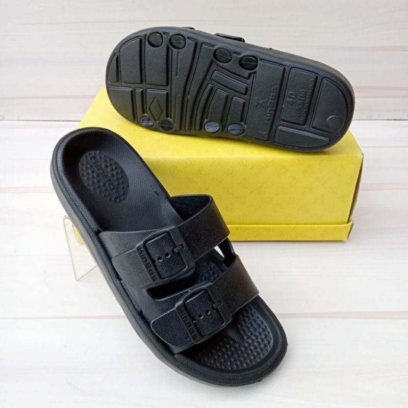 Kinbos Sandal Jepit Pria Sendal Cowok Slip On Karet Keren Ringan Anti Air Original 40-44 / A516