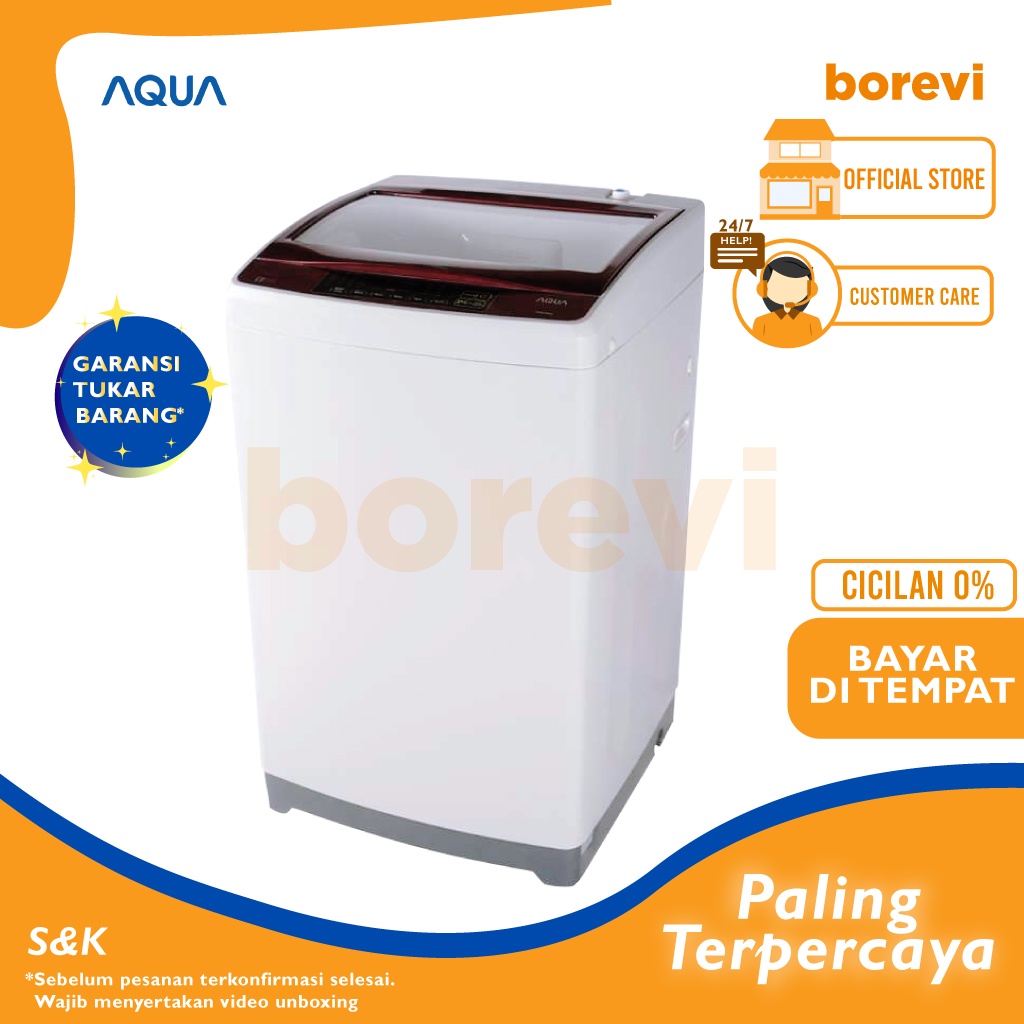 MESIN CUCI AQUA AQW-88 DD / 88DD MESIN CUCI 1 TABUNG 8 KG