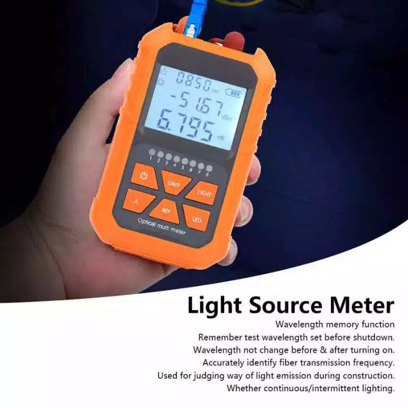 OPM 3 In 1 Optical Power Meter with Lan Tester and vfl function(opm)