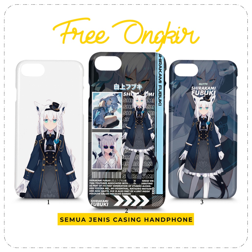 Case Hololive Shirakami Fubuki Custom Casing HP All Type