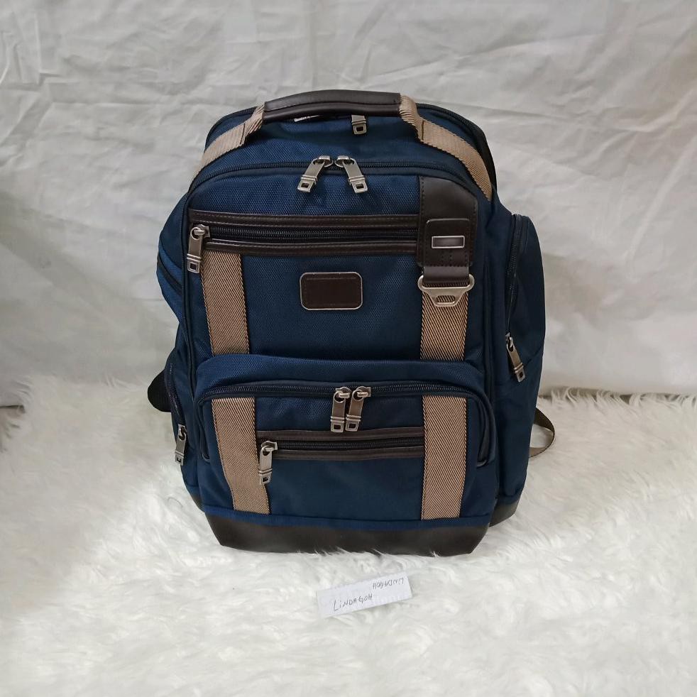 Paling Murah Tas Backpack Ransel Replika Tumi Kualitas Premium Blue Navy Punggung