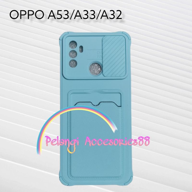 CASE OPPO A53 / A33 / A32 / A53S 4G CASE SOFTCASE SLEDING WARNA WARNI