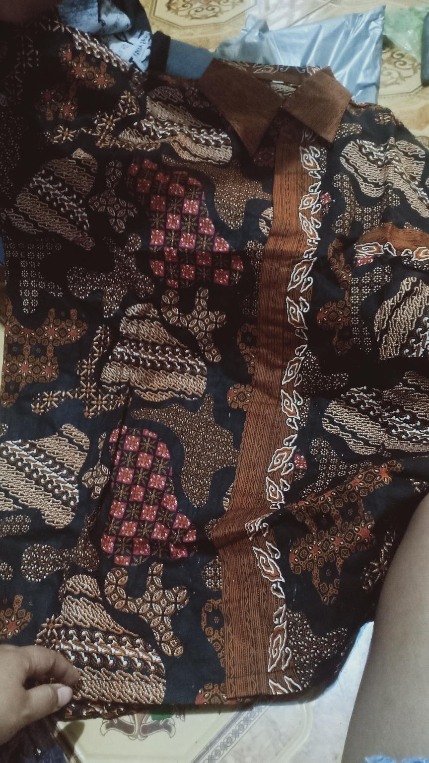 Batik Couple Keluarga Sania Ruffle Ori Ndoro Jowi Dnt Motif Tenun