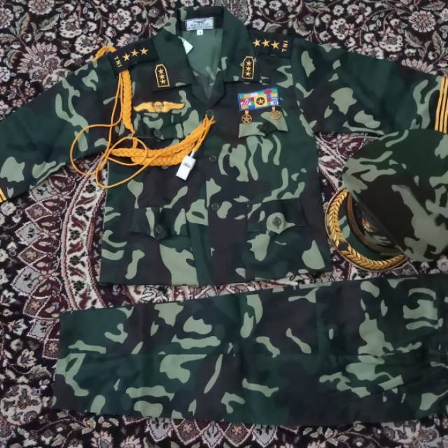 Setelan baju profesi TNI / baju karnaval anak / baju anak lakilaki profesi