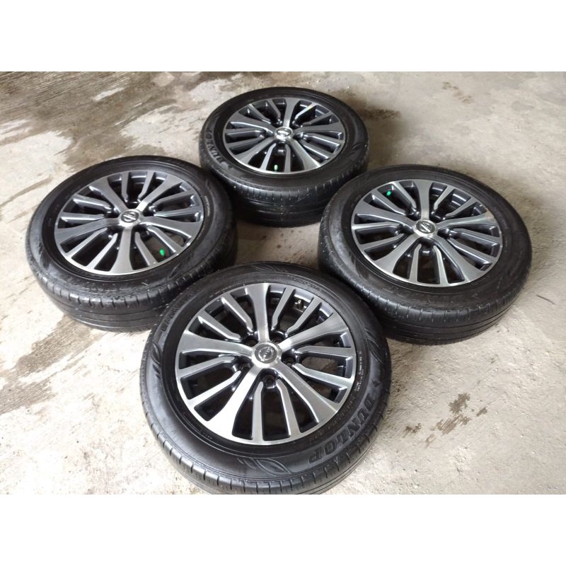 velg Copotan Mobil Nissan Serena Ring 16 lebar 6 ET 45 pcd 5x114 ban Dunlop 195 50 R16 APV Luxio gra