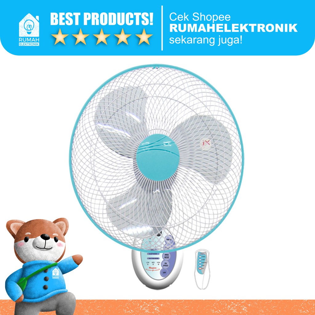 kipas angin dinding Maspion MWF 4001 RC - Remote