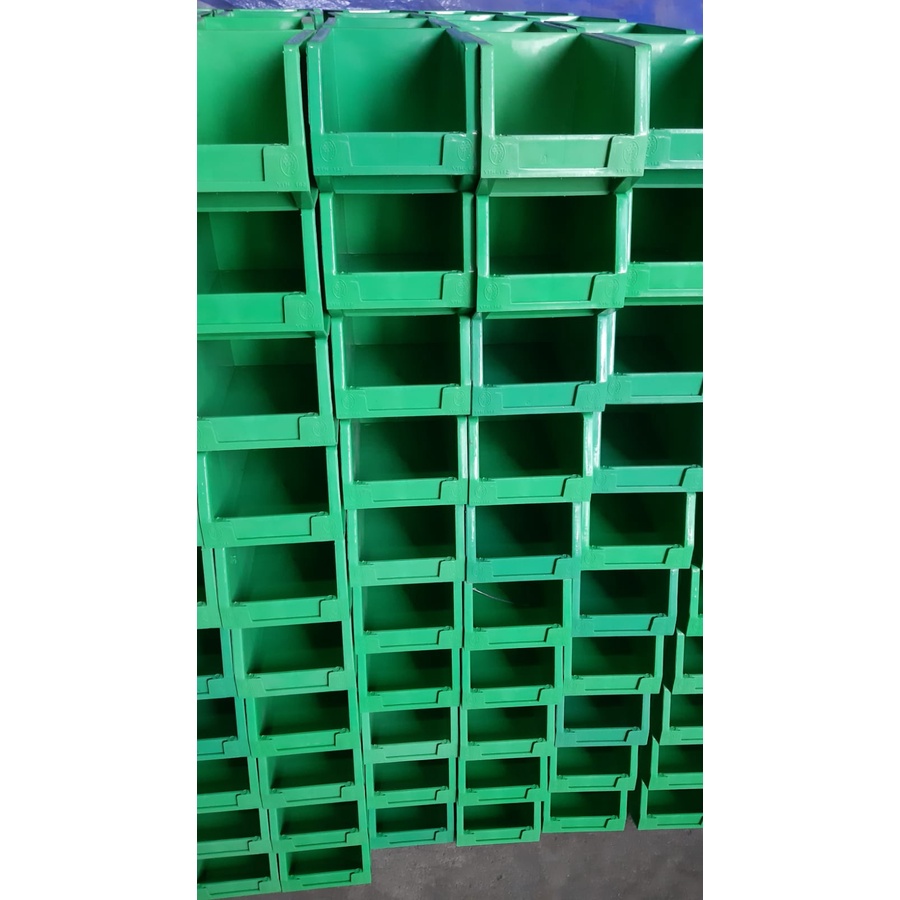 NEW PROMOOO!!! RAK BAUT HIJAU TEMPAT BAUT YTH-182/ RAK BAUT/ KOTAK PLASTIK BAUT STACKABLE/ TEMPAT BAUT MUR PERKAKAS TUKANG  BAHAN BANGUNAN