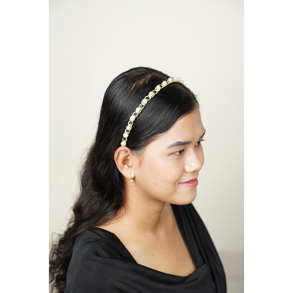 Bandana Bando Mutiara Aksesoris Wanita 071
