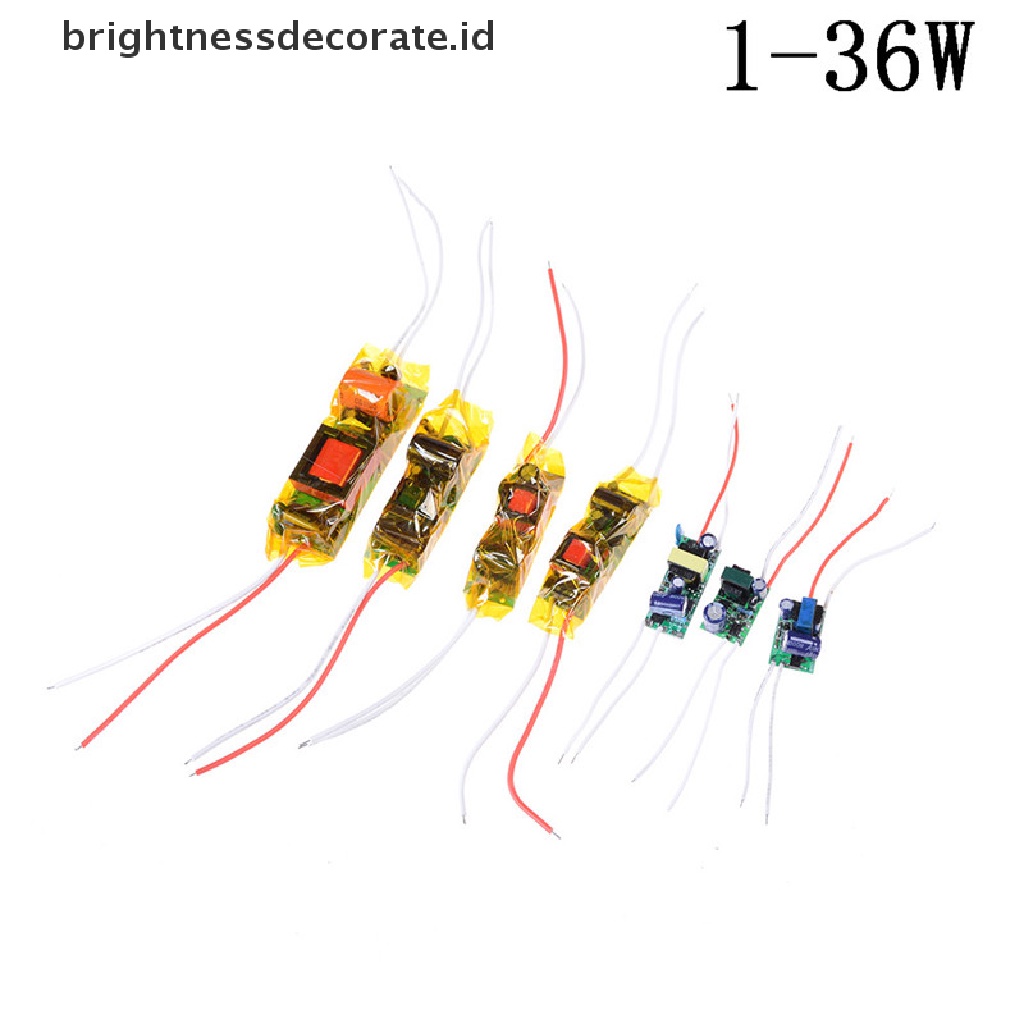 Power Supply Input Driver Led 1-36w Ac100-265V Arus Konstan Untuk Lampu