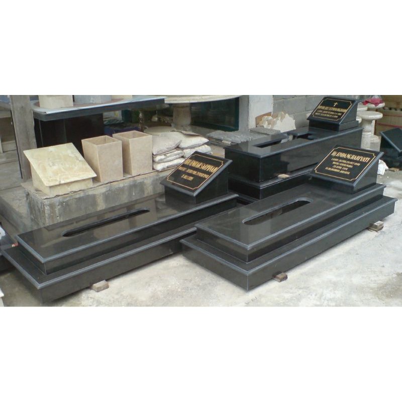 Kijingan Makam Batu Granit Hitam
