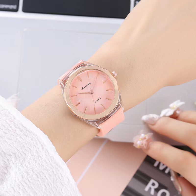 [Bayar Di Tempat] Jam Tangan Wanita Strap Karet Analog Quartz Korean Fashion