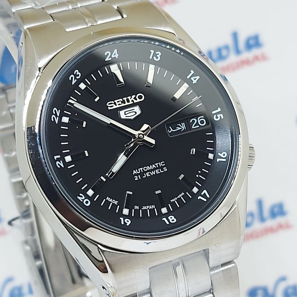 Seiko 5 SNK567J1 Automatic Black Dial - Jam Tangan Pria SNK567