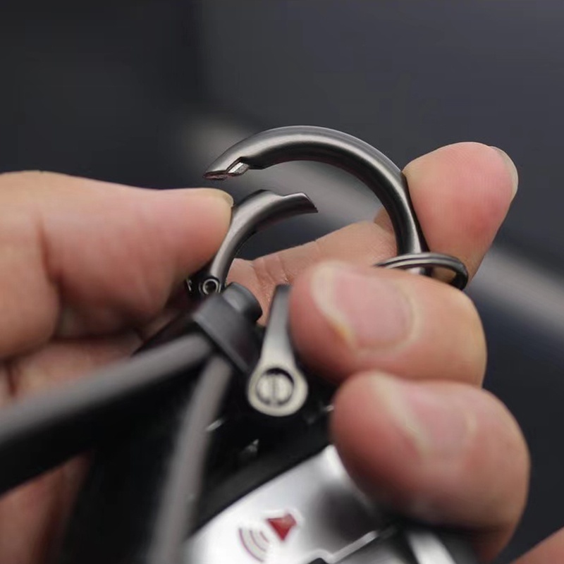 Car Leather Zinc Metal Gantungan Kunci Mobil Logo Keychain Untuk Mitsubishi RALL ART Attrage Mirage G4 Triton Xpander Cross Pajero Lancer ASX Storm Kuda Outlander Mobil Styling