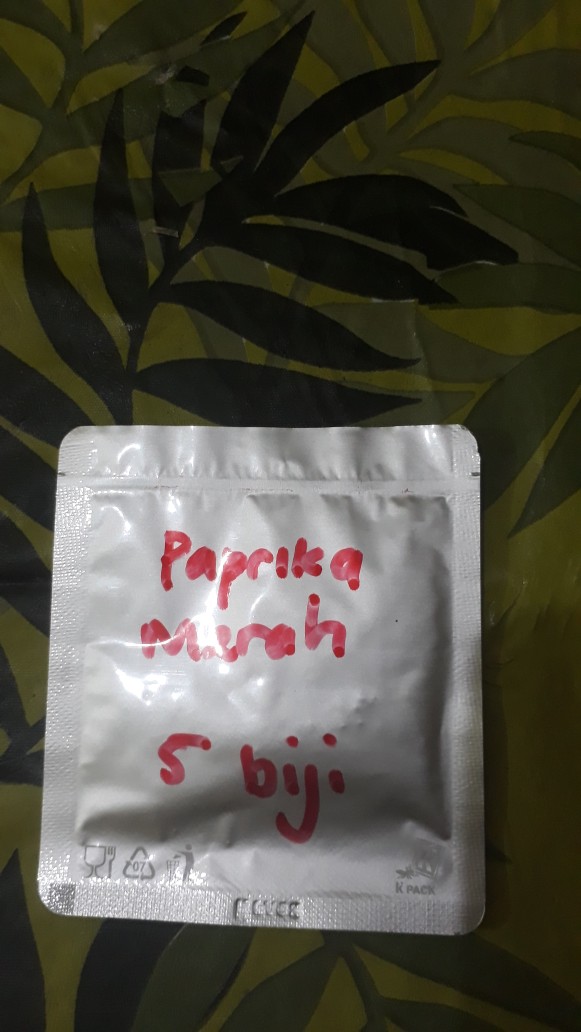 5 Biji Benih Paprika Merah