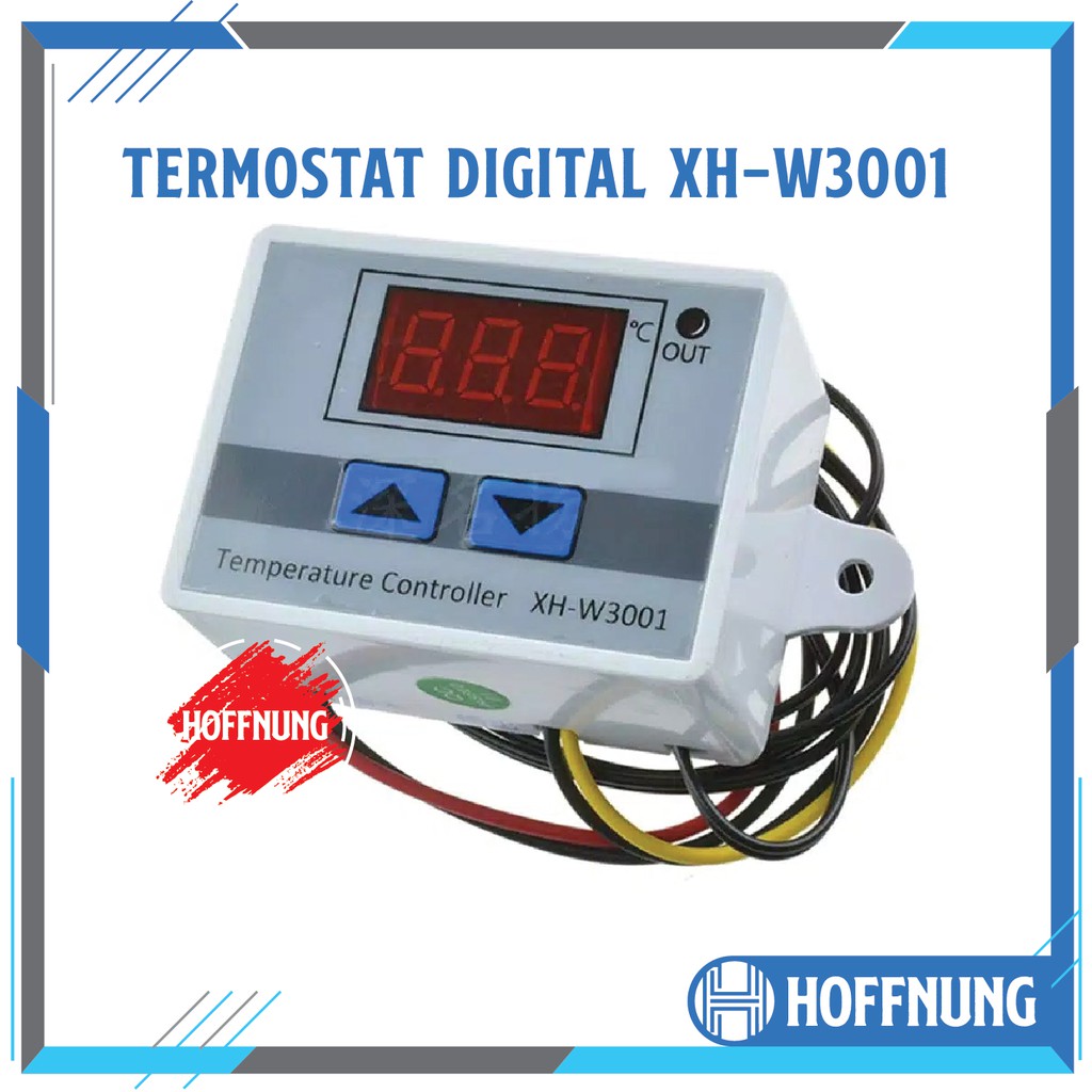 Termostat XH W3001 AC 220V Digital Thermostat Penetas Telur Mesin Tetas Alat Pengatur Suhu