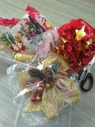 Pita Natal Berkawat 6,5 Cm Meteran Hiasan Aksesoris Ornamen Pernak Pernik Pohon Natal Christmas