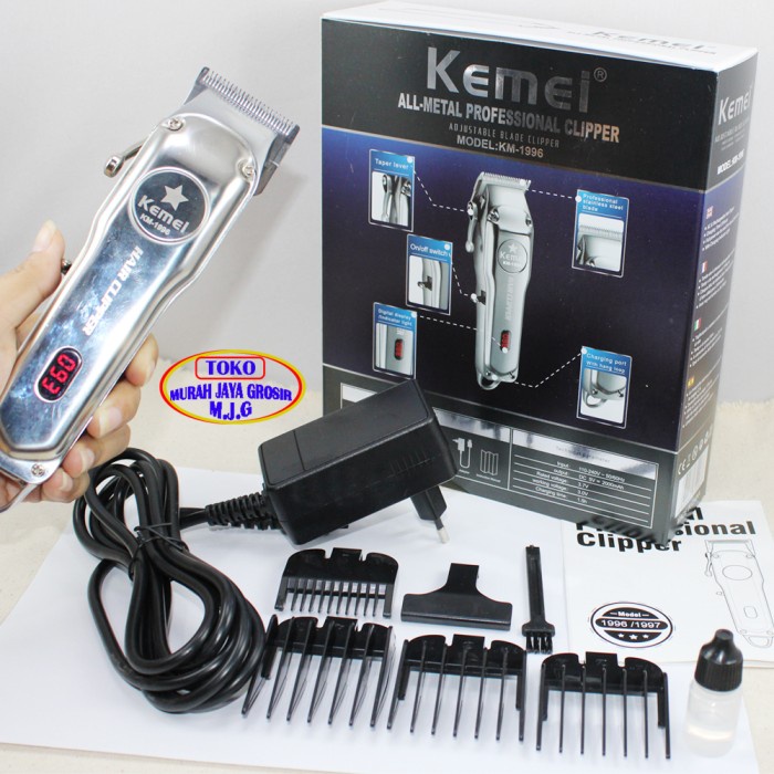HAIR CLIPPER KEMEI KM 1996 ALAT CUKUR RAMBUT CAS FULL METAL BODY//ALAT CUKUR RAMBUT KETAM PANGKAS ME