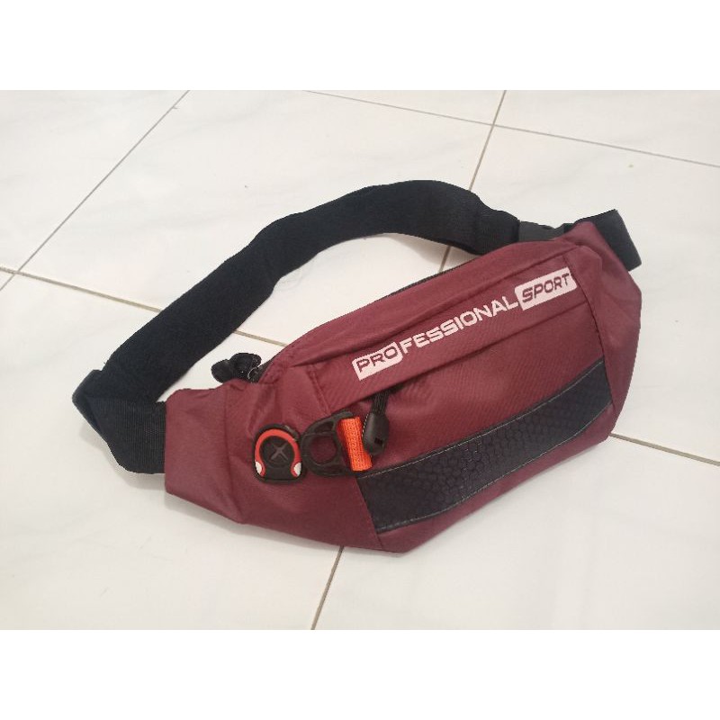 TAS WAISTBAG PROFFESIONAL OVAL SLEMPANG TAS BAHU PRIA WANITA SLINGBAG TAS PINGGANG PROFESIONAL