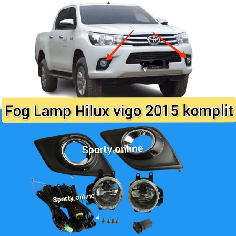 fog lamp toyota hilux vigo 2015 up