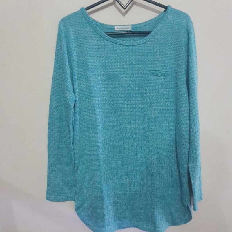 preloved kaos ijo tosca rajut