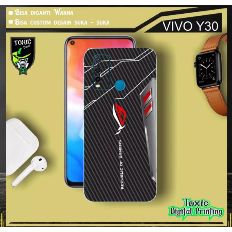garskin hp vivo Y30 motif ROG - free custom