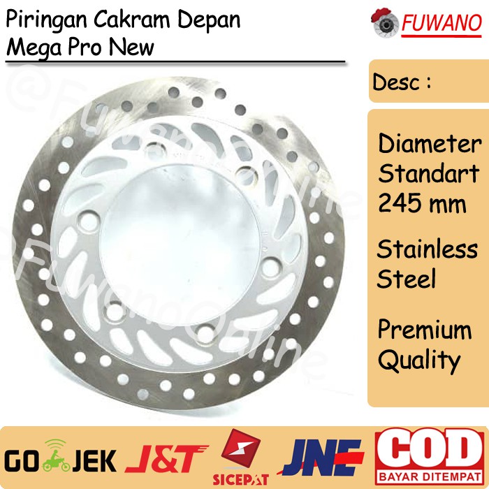 Jual Piringan Cakram Disc Brake Mega Pro New ( Depan ) | Shopee Indonesia