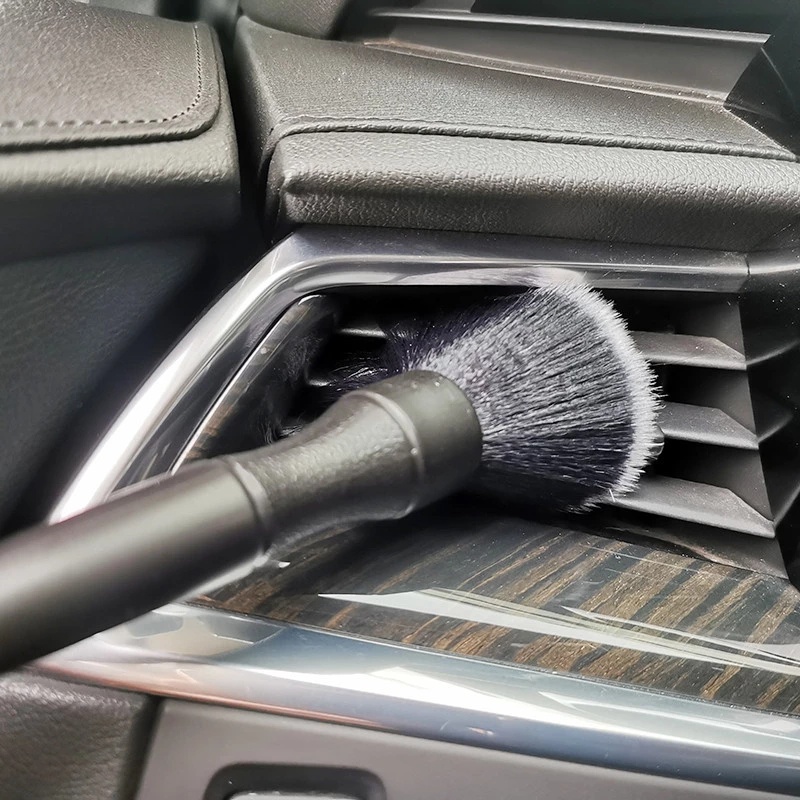 High Quality Microfiber Long Handle Car Detailing Cleaning Brushes / Automobile Ultra-Soft Interior Brush / Car Dash Duster Air Conditioner Vent Wash Brushes for Car