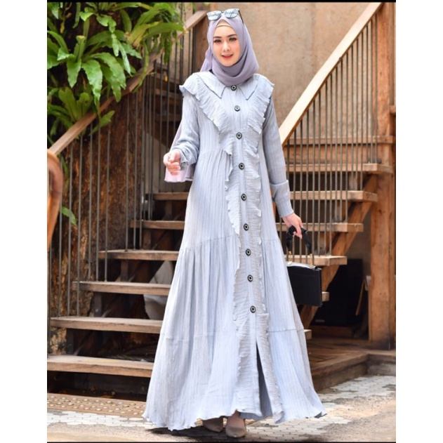 GAMIS eriska // gamis terbaru // gamis remaja // dress Muslim // dress Korea // dress wanita // dres