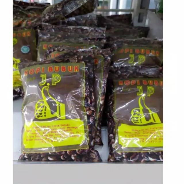 

Kopi Bubuk hitam cap jempol kemasan 50 grm