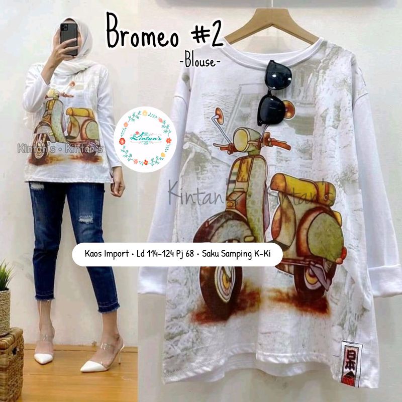 BROMEO BLOUSE BY KINTAN'S (Blouse muslimah) Blouse babytery halus kekinian