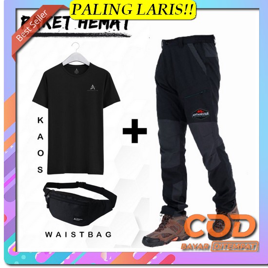 Tas Slempang Priasling Bag Cowok Modern Terbaru Waisbag Cowok Slempang Paket Celana Gunung Pria Deng