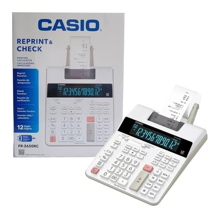

KALKULATOR CASIO FR-2650RC | PRINTING CALCULATOR |DESKTOP PRINTER