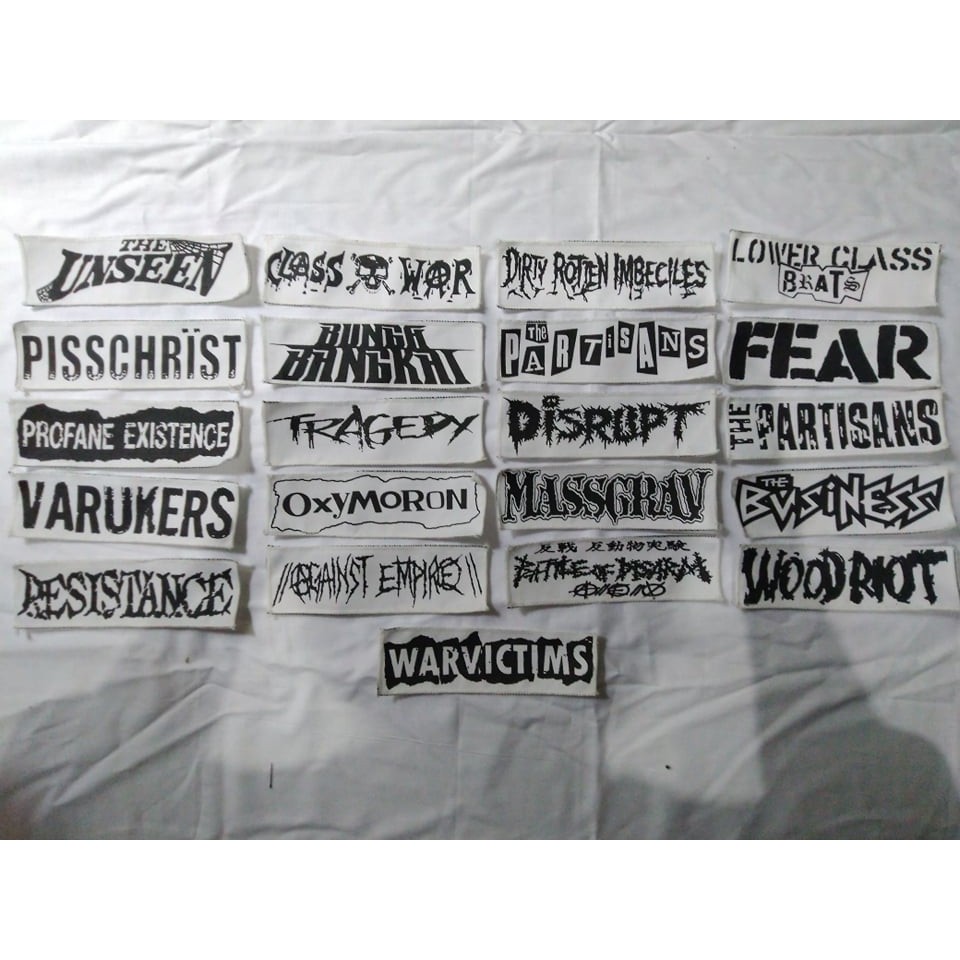 Emblem Embelem Patch Punk Metal Underground Populer Terlaris Bandung Band Musik Hardcore