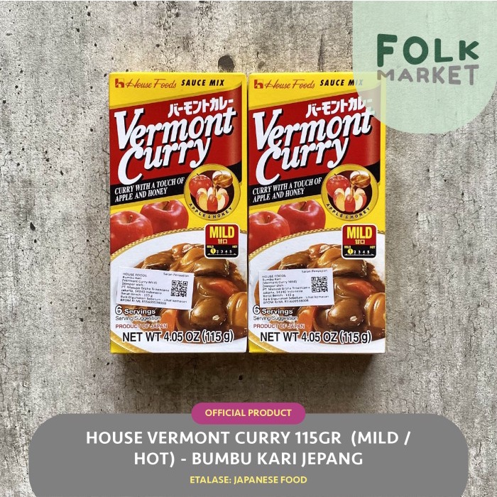 

HOUSE Vermont Curry 115gr (Mild / Hot) - Bumbu Kari ala Jepang