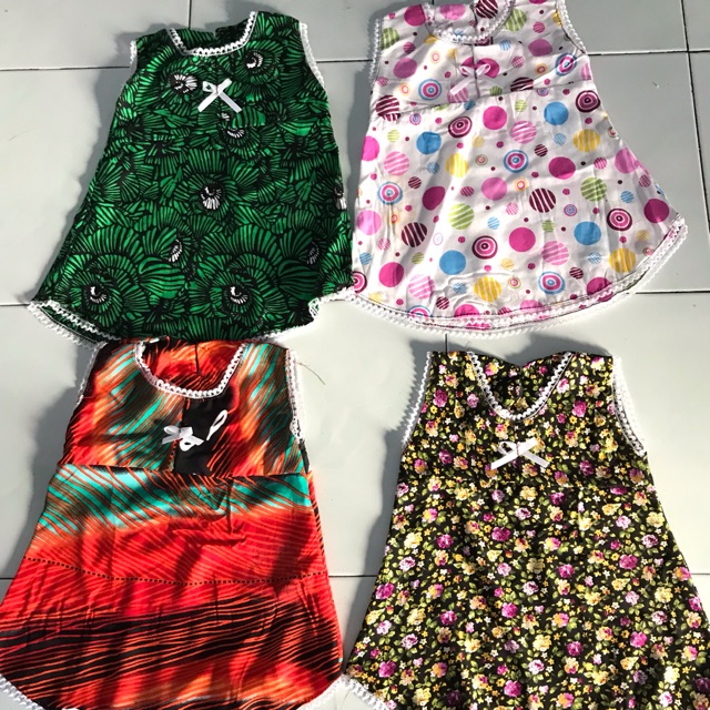 Daster batik anak  umur 1 2th random baju  batik anak  