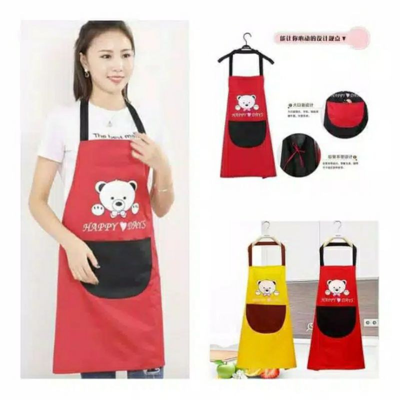 APRON MASAK CELEMEK MASAK MOTIF BEAR CELEMEK MASAK MOTIF BEAR APRON MA