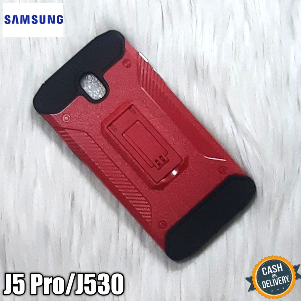 case standing iron for samsung J5 pro casing hp hardcase