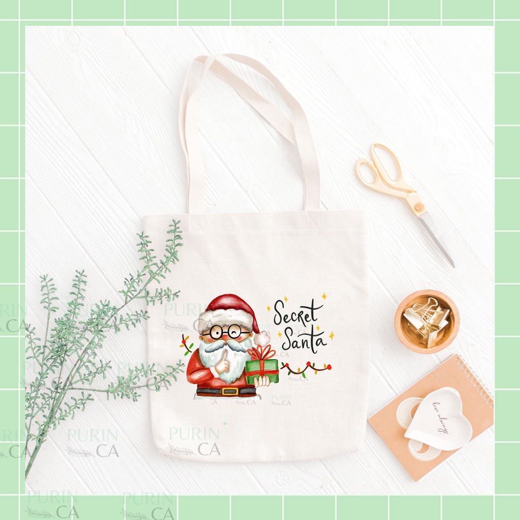 Tote bag Kanvas Gambar CHRISTMAS SANTA NATAL PART 2