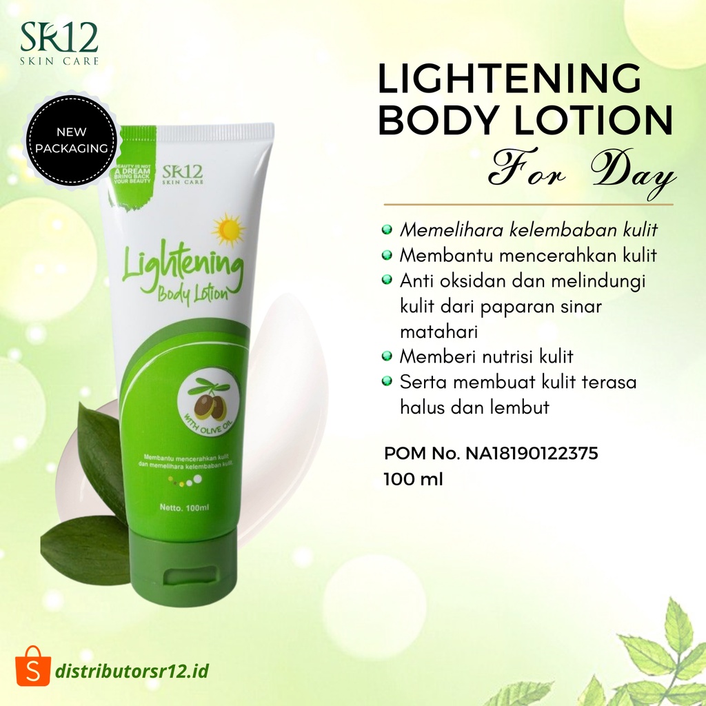 Paket Anti Belang Suncare Body Lotion SR12 Mencerahkan Melembabkan dan Menjaga Kulit dari Sinar UV