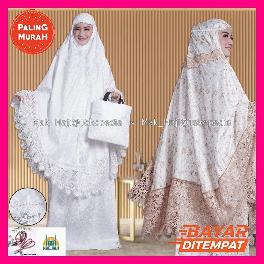 Mukena Dewasa Mesir#2 Mewah Sutra Bordir Renda Import By Ama Najw Ze676 Cod Mukena Sutra Milo Salsa 