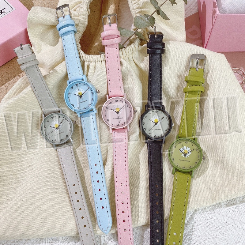 Watchyou Jam Tangan Wanita A0046 Ins Style Literary Fashion Student Daisy Watches