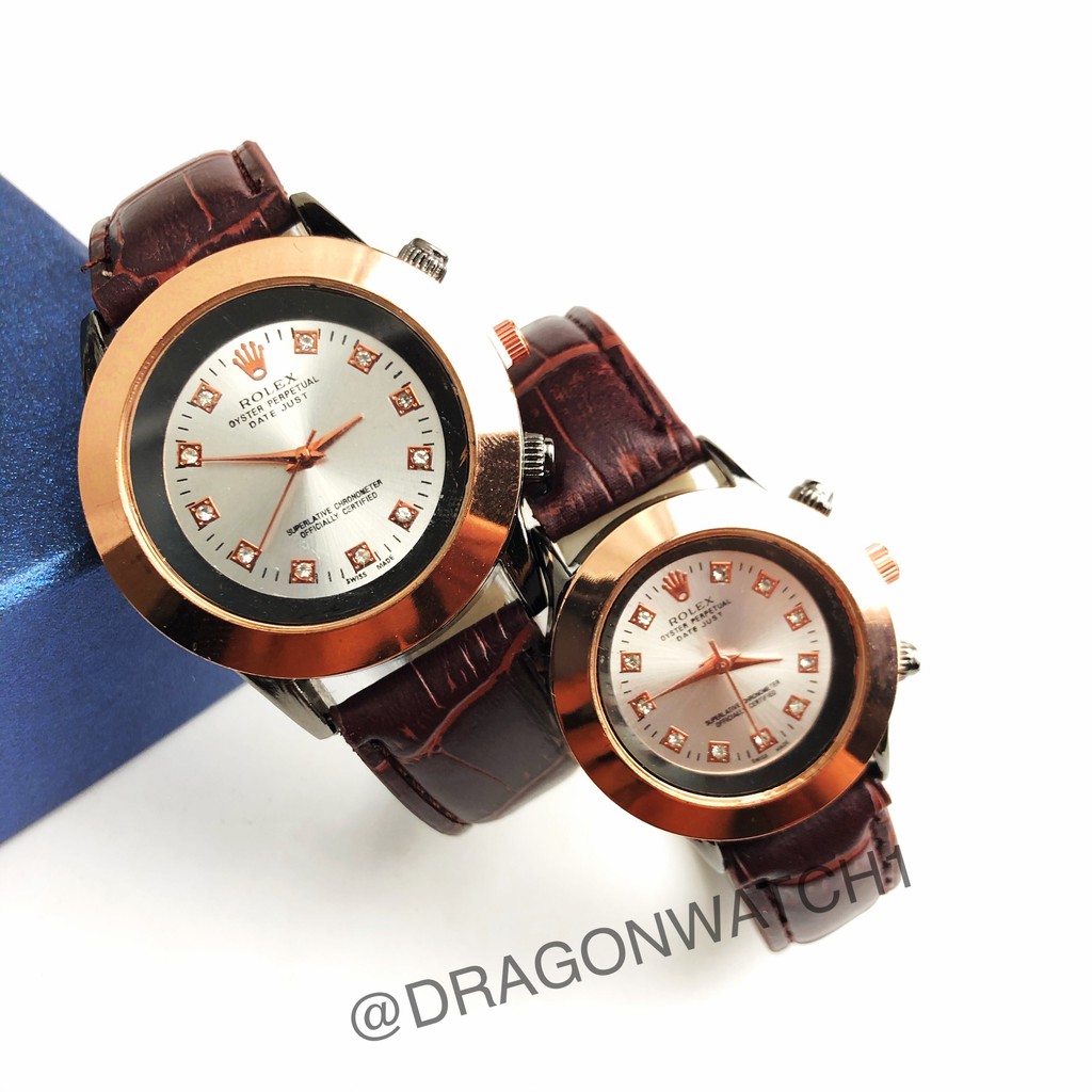 ✅COD-Jam tangan kulit couple jam wanita pria kombinasi fashion jam   S1161