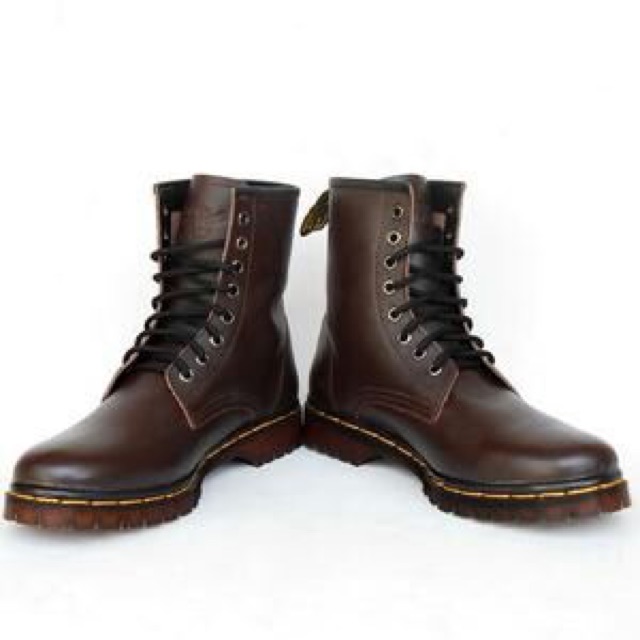 Dr martens kulit asli coklat