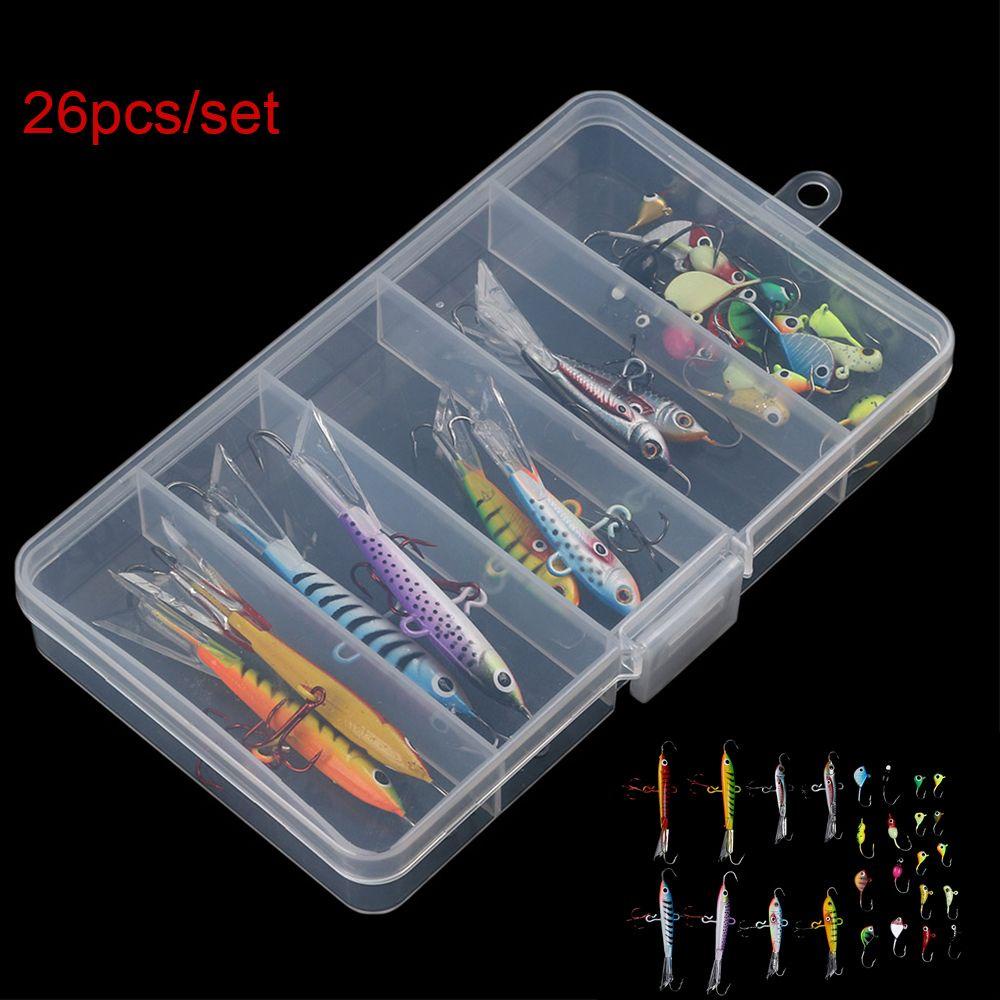 Top 26 Pcs 1.1g-18g Es Memancing Kait Baru Portabel Berenang Jigs