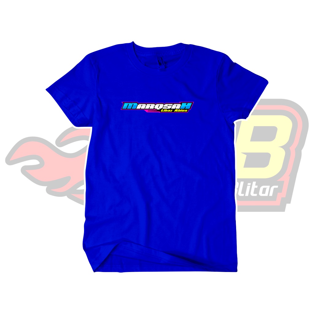 Kaos Marqsah Libaz Abies biru Katun Combed Distro Unofficial